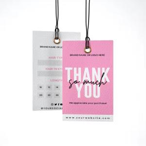 Quality Luxury Tags Clothes Tag With Custom Logo Paper Hang Tags With String for Clothing Own Logo wholesale