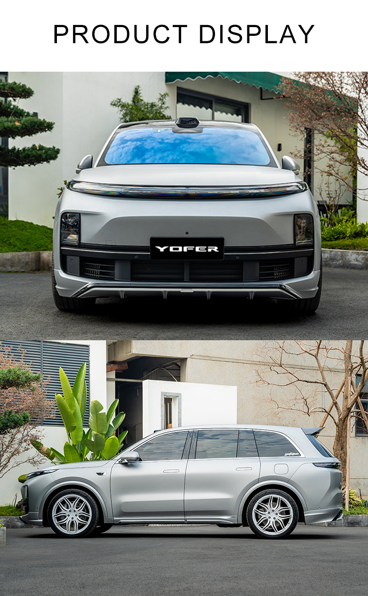 Unpainted Car Accessories For L8 Body Kits for EV Series ABS PP Diffuser Lip Aprons Splitter Car Bumpers For Lixiang L8