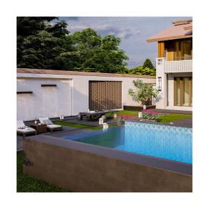 China Family Swimming Season Essential Custom Transparent Plexiglass Acrylic Sheet Swimming Pool with Air Pump on sale