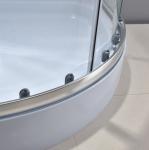 Chrome Aluminum Corner Entry Shower Enclosure Clear Glass 5mm