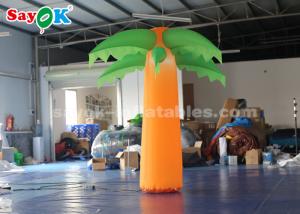 Quality Green And Yellow Christmas Inflatable Lighting Decoration / Blow Up Tree wholesale