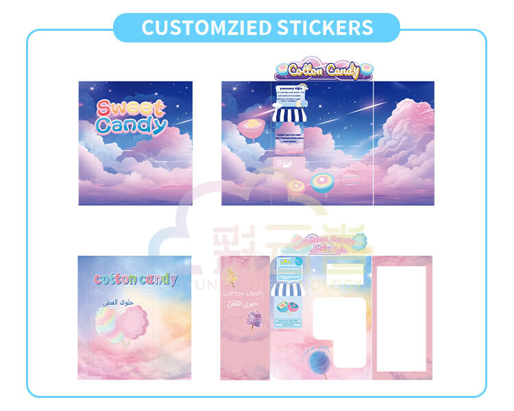 1.5-2 Minutes Cotton Candy Vending Machine For Events / Parties