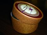 Navy EVA Gold Cardboard Cylinder Box Packaging Paper Tube Matte Lamination
