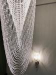 Luxury Stair Chandelier Lighting Crystal Tassel Indoor Lighting Restaurant Lobby