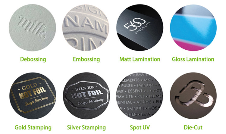 Gloss Lamination Innovative Business Cards Double Side Printing Wtih Foil Logo