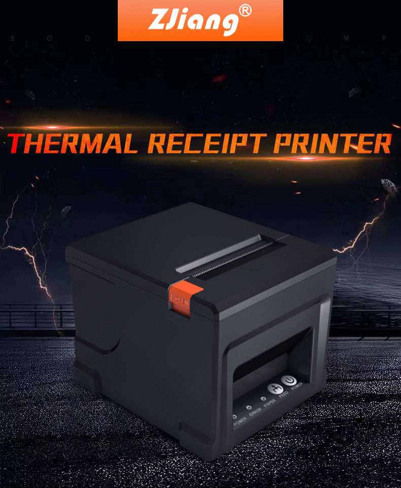 203DPI 80mm POS Thermal Printers RJ11 Interface With Auto Cutter