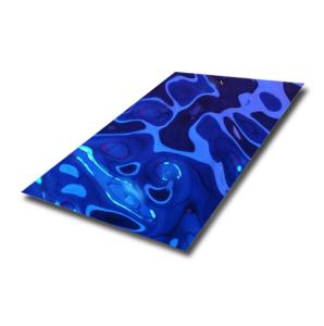 Quality Water Ripple Metal Sheet , PVD Water Wave Stainless Steel Ceiling wholesale