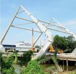 Wanzhida Long Span Prefabricated Steel Structure Bridges Customized Size