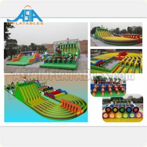 Quality Waterproof Inflatable Amusement Park / Giant Inflatable Obstacle Course wholesale