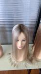 The new type full Swiss lace topper for hair loss Balayage color women hair