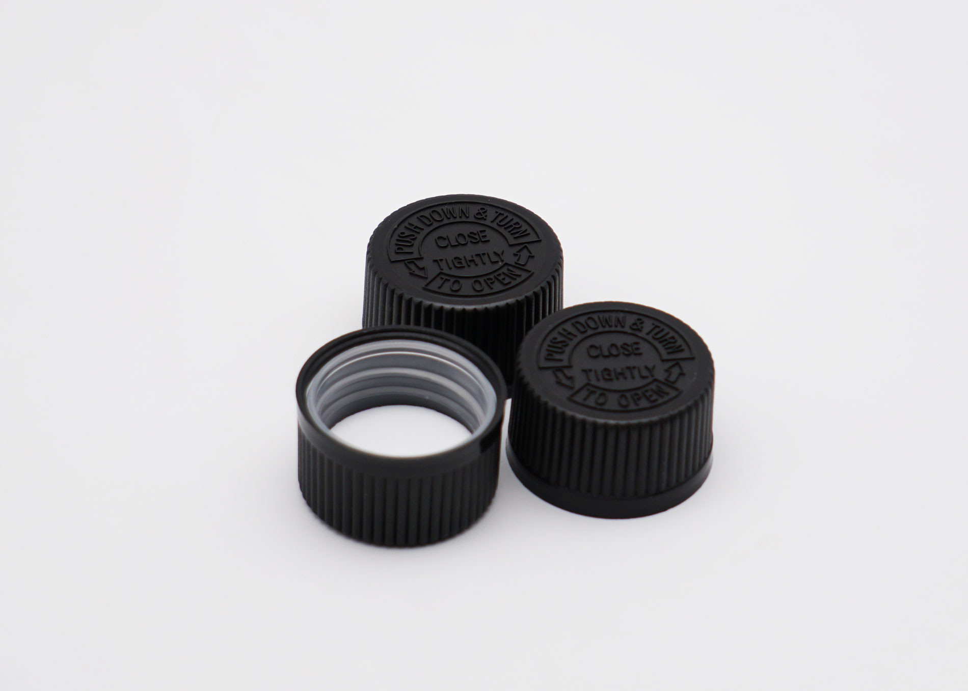 18mm CRC Medicine Bottle Child Resistant Closure Non Spill Sealing