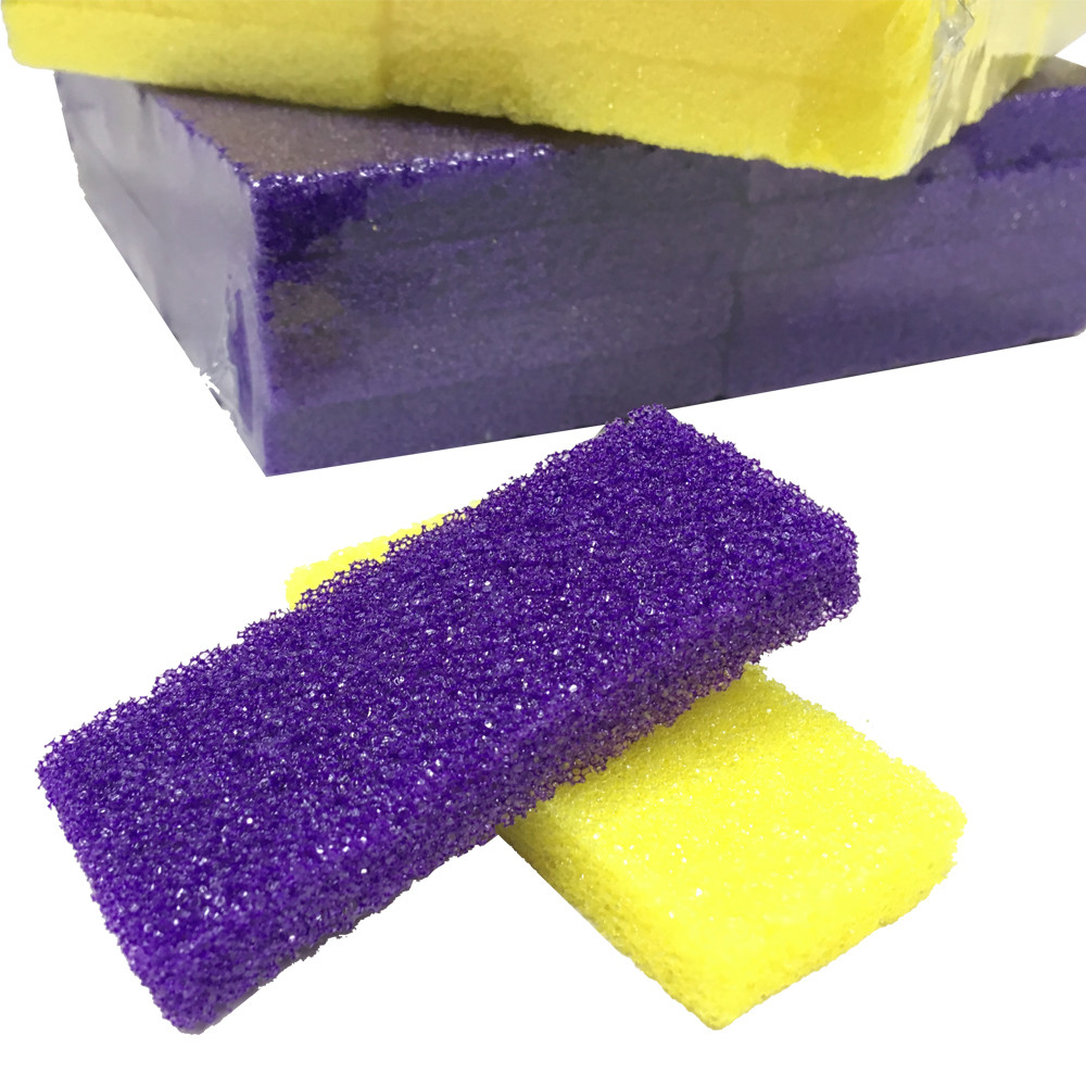 Purple Coarse Mini Disposable Pumice Pads Professional Pumice Sponge Healthy Skin Callus Pumice bar
