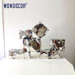 Indoor Modern Art Metal Abstract Mirror Polished Geometric Stainless Steel