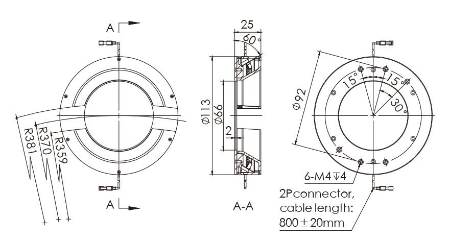 Uniform Illumination 113mm Diameter Ring Inspection Lights / Vision System Lighting