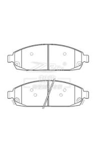 Quality Jeep Commander, Ceramic Brake Pad, D1080, 05080868AA, F wholesale