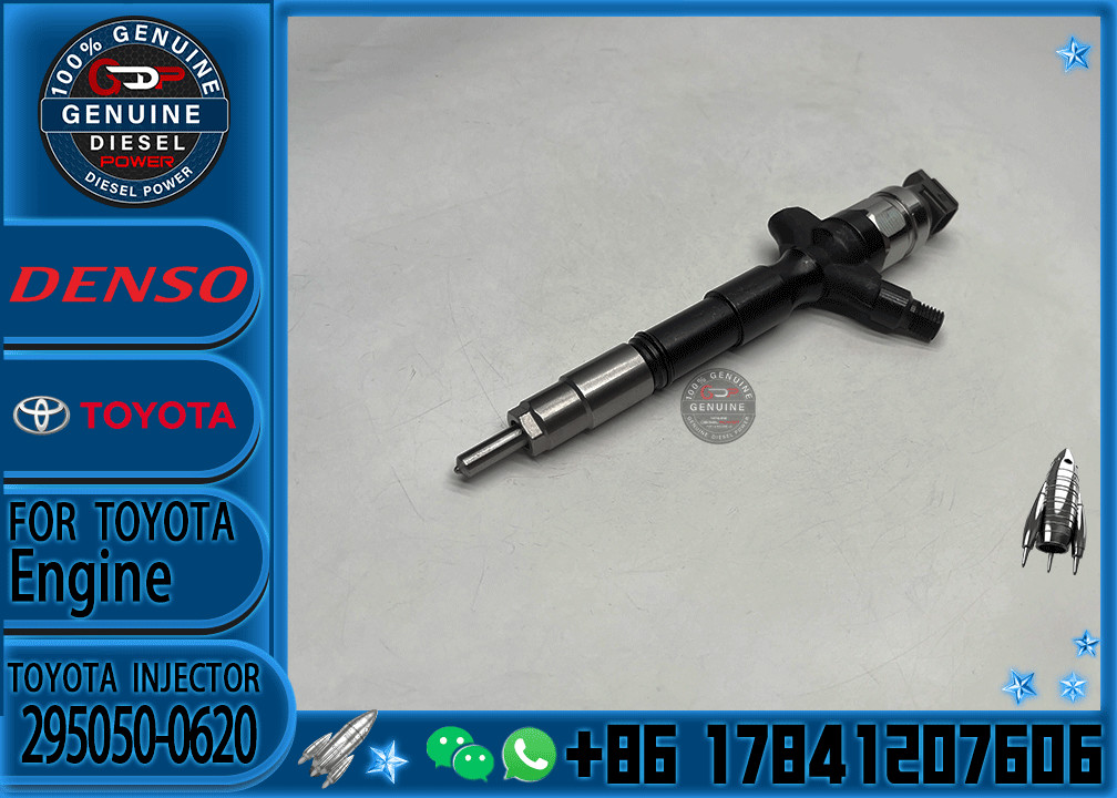 Denso common rail injector 23670-0L110 23670-09380 23670-30420 295050-0620 295050-0740 for Toyota Hilux 2kd-fv engine