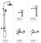 Deck Mounted Waterfall Sink Tap Washroom Chrome Bathroom Faucets