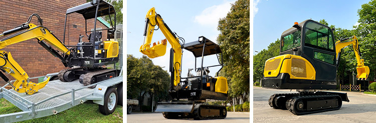 Small Flexible Electric Micro Digger 2000kg Small Digger Machine