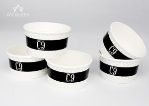 Quality Logo Printed 5 Oz Ice Cream Paper Cup , 3 Oz Ice Cream Cups Moisture Proof wholesale