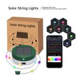LED Toughened Glass Solar Outdoor Lights Green Orange Color Waterproof 8-10