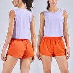 Sleeveless Women Activewear T Shirts Nude Feeling Yoga Vest Top