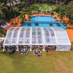 Watertight Outdoor PVC Side Wall Clear Wedding Marquee Tent Hall Aluminum