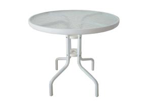 Quality Outdoor Steel Round Tempered Glass Table Rustproof wholesale