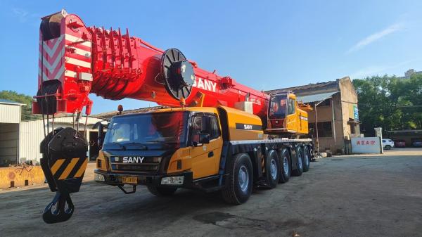 China SANY SAC180T 180 Ton Crane 2 Mercedes Benz Engine Main Arm 62m Secondary