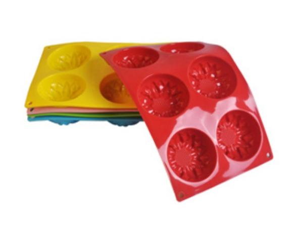 Silicone manufacturer Silicone baking tools 6 cups sunflower shaped silicone