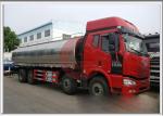FAW Insulated Tanker Trailers 220 Horse Power Strong Power Fresh Keeping