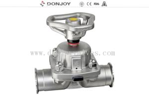 Quality Stainless Steel Manual Sanitary Diaphragm Valve With FDA Membrane One Year Warranty wholesale