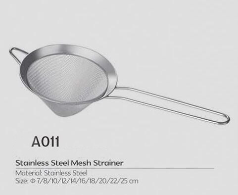 Cheap design kitchen helper sieve strainer stainless steel fine mesh flour strianer