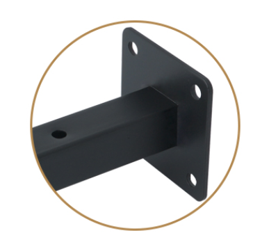 Shelf Bracket 10 Inch Heavy Duty Frosted Black Wall Shelf Brackets for Floating