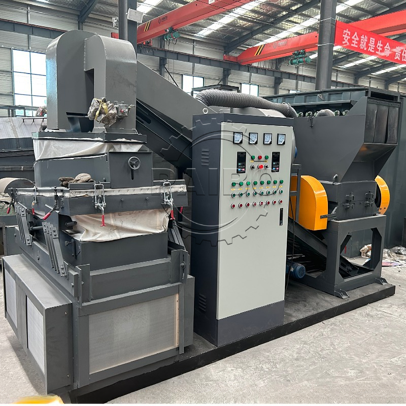 40.7kW Power Waste Cable Separator Crusher for Cable Wire Scrap Shredding Machine