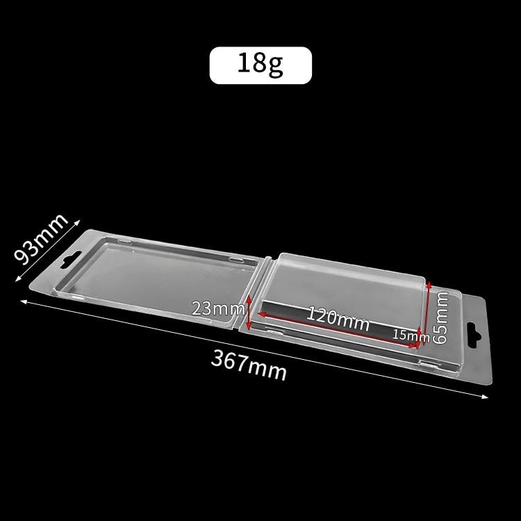 PET PVC Blister Pack Plastic Clamshell Packaging Clear Vacuum Forming Insert Trays Folding Boxes Transparent Rectangle Accept