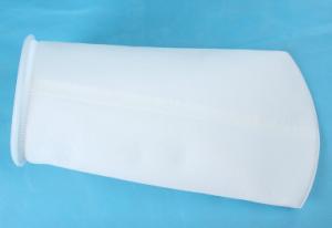 Quality Polyester Industrial Water Filter Bags White Color 50 Micron Pe Ring Hot Melt wholesale