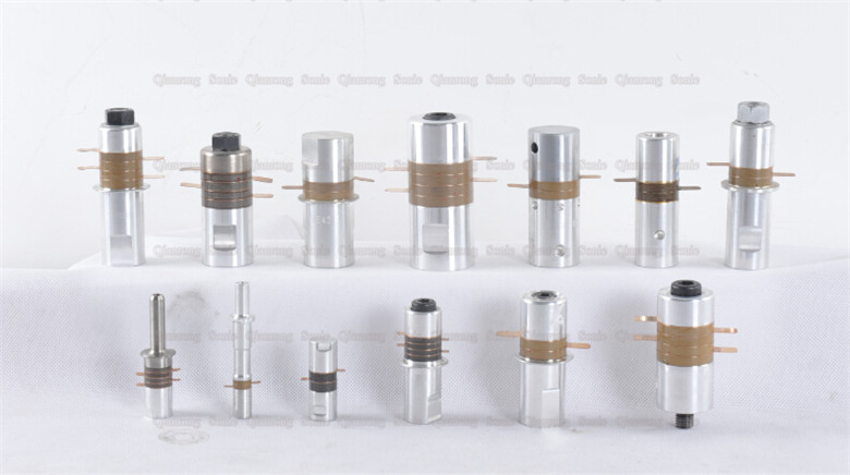 Micro Ultrasonic Piezoelectric Transducer , Ultrasonic Welding Transducer With 2PCS Grey Ceramics