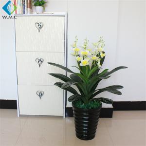 Quality Corner Decoration Fake Orchid In Pot , Chinese Style Artificial Daffodil Flowers wholesale