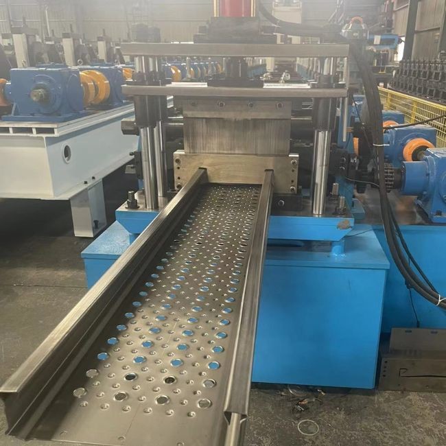 high Speed Metal Scaffolding Plank Roll Forming Machine With Mitsubishi PLC