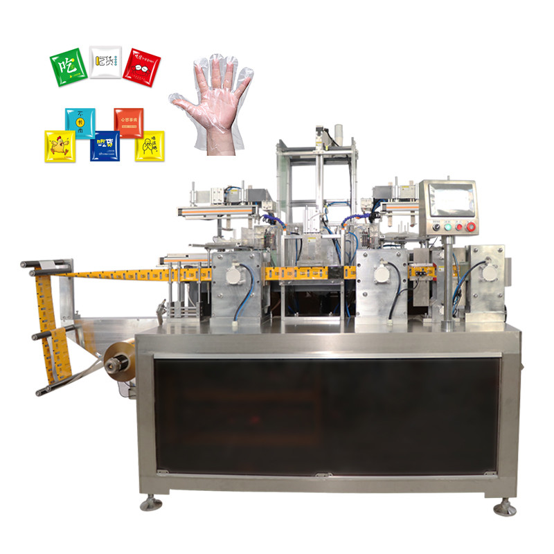 Disposable Gloves Folding And Packaging Machine With Touch Screen