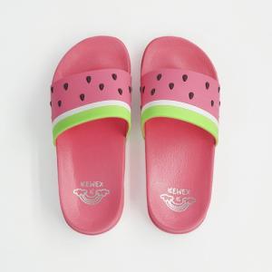 Quality Girls Red carton Watermelon Beach / Pool skid resistance EVA Slide sandals wholesale
