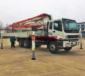 Quality 37m 39m Concrete Transport Truck LHD Drive Isuzu Chassis Schwing Pump Truck wholesale