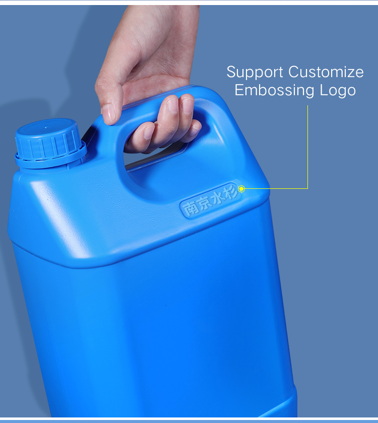Plastic Square Barrel Jerry Can With Screw Lid Material Thickened Container 1L Supplied