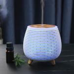 Ultrasonic 90ml DC5V 18ML/H Wood Grain Aroma Diffuser
