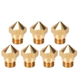 Quality 13*9mm Brass Thread MK10 3D Printer Nozzle Set Apply To 1.75mm Filament wholesale
