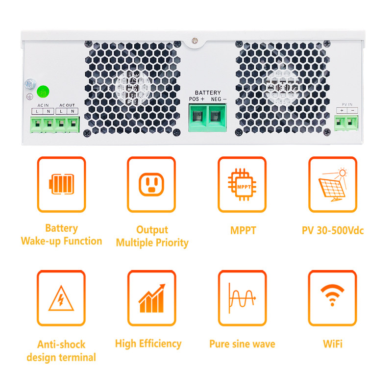 Wholesale Mppt Solar Inverter 1.5kw 2.5kw 3.5kw 24V Hybrid Solar Inverter