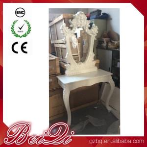 Quality Princess Salon Mirror for Barber Shop Furnture Wood Mirror Table Luxury wholesale