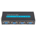 Black 1920x1200 150MHz 1x4 VGA Splitter