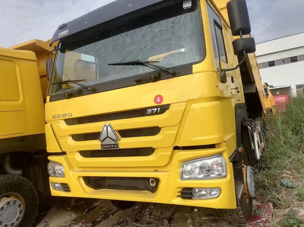 Sinotruck HOWO 6*4 Yellow Dump Truck Secondhand Truck 10tires