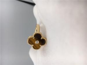 Quality Tiger’S Eye / Round Diamond 18K Gold Ring Handmade Luxury For Wedding wholesale